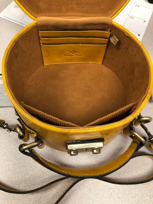 Hat box style on sale purse