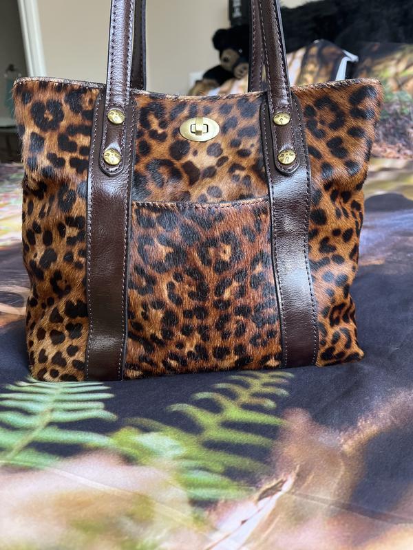 Patricia Nash Darby Tote - Leopard Haircalf