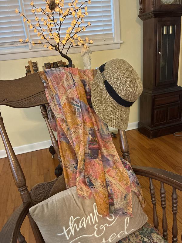Paris Map scarf