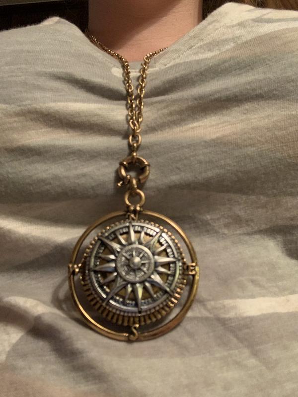 Compass deals locket pendant