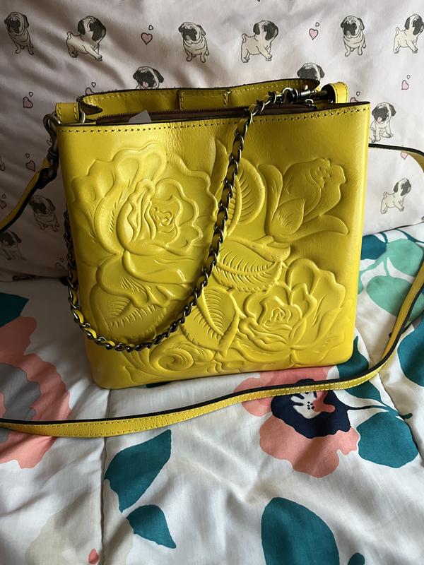 Ledra Bucket Crossbody Bag - Rose Tooled - New Yellow – Patricia Nash