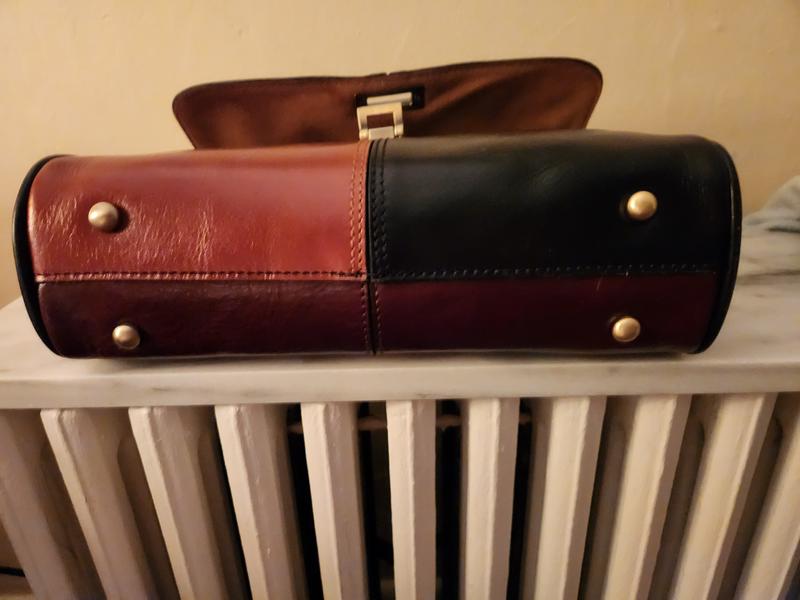 Patricia Nash Yoeky Leather Top-Handle Crossbody Bag - 20510119