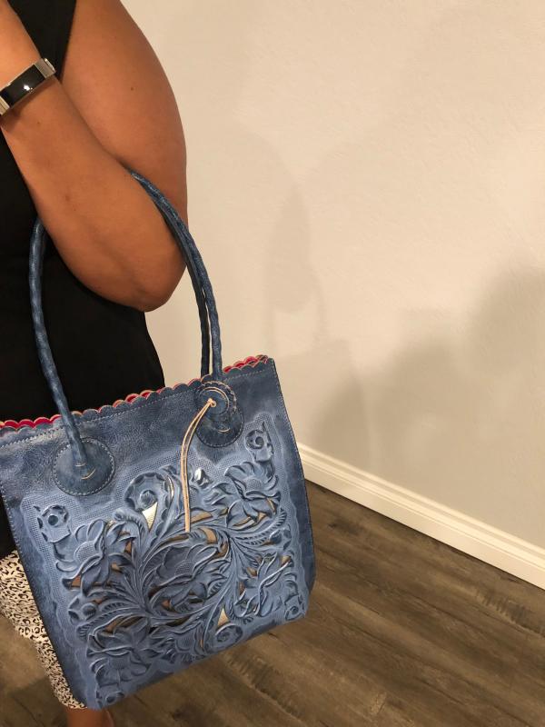 Posing with my bag the moment I got it.