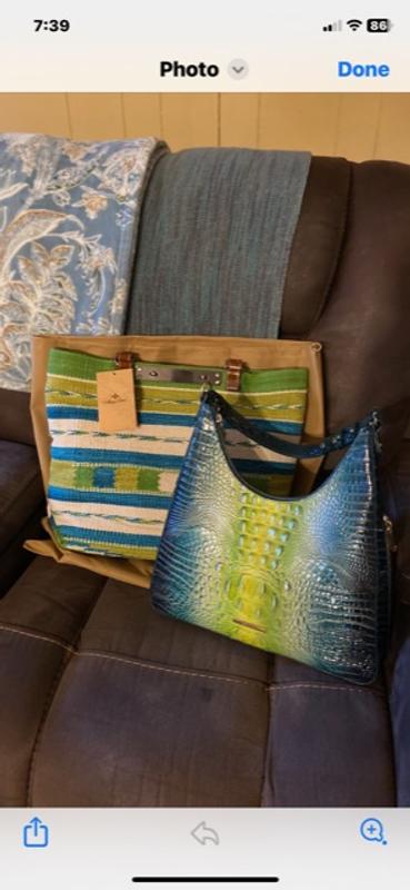 2024 Patricia Nash Blue, Cream Chennai Tote NWOT