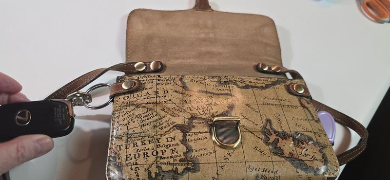 Attached my keys and a tape measure.