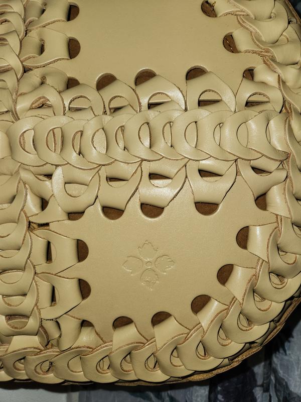 It's kind of a pale yellow-tan.