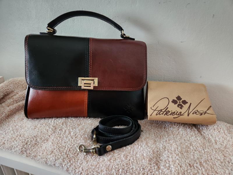 Patricia Nash Yoeky Leather Top-Handle Crossbody Bag