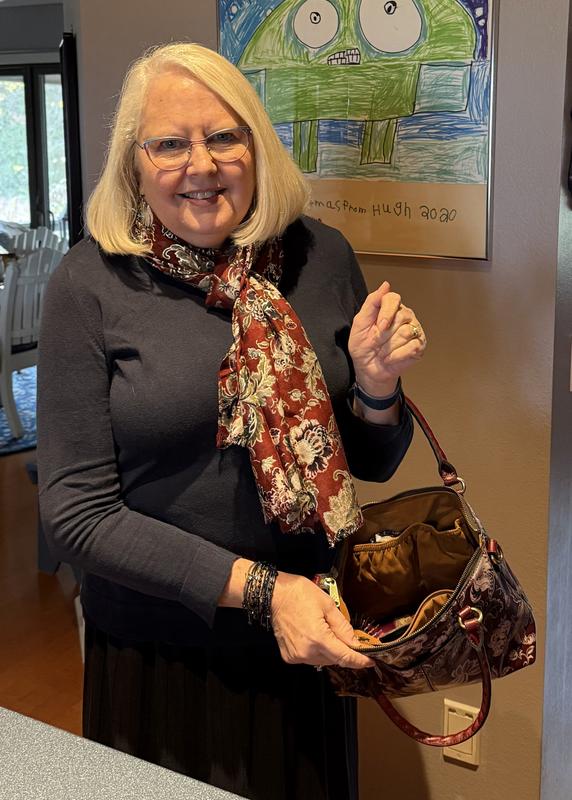 Lovely Scarf and Handbag