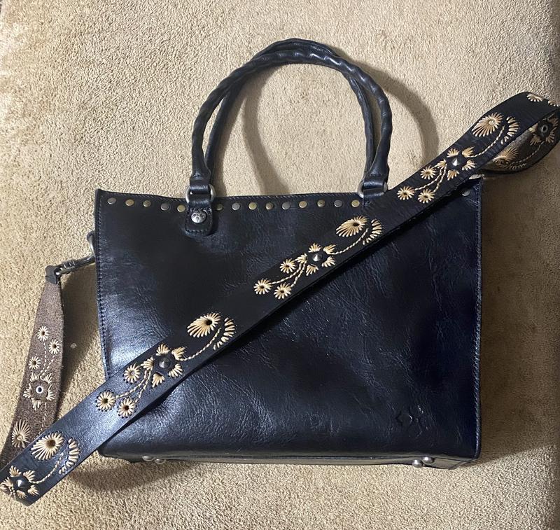 Patricia nash zancona embossed leather tote hotsell