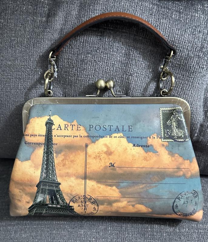 Vione Frame Bag - Paris Postcard – Patricia Nash
