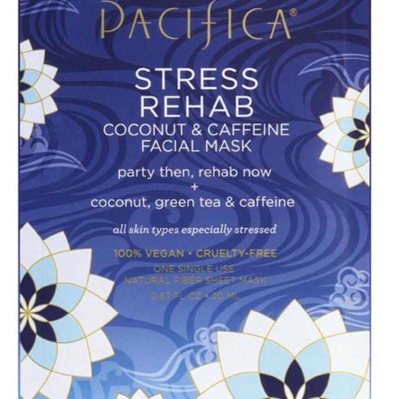 Download Stress Rehab Coconut Caffeine Facial Mask Pacifica PSD Mockup Templates