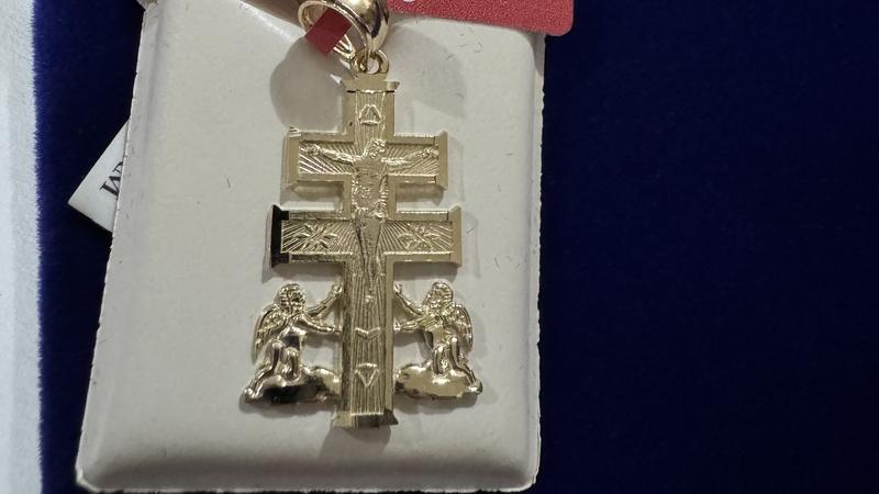 10K Real Gold Caravaca Cross outlets Pendant