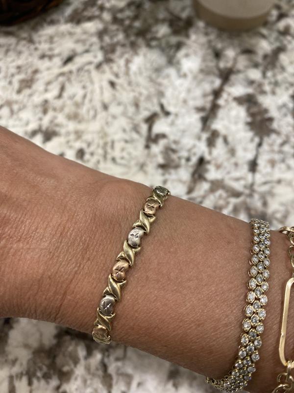 10K Yellow Gold ダイカットハートブレスレット Amazon.com: 10K Yellow Gold HEART Bracelet: Clothing, Shoes & Jewelry