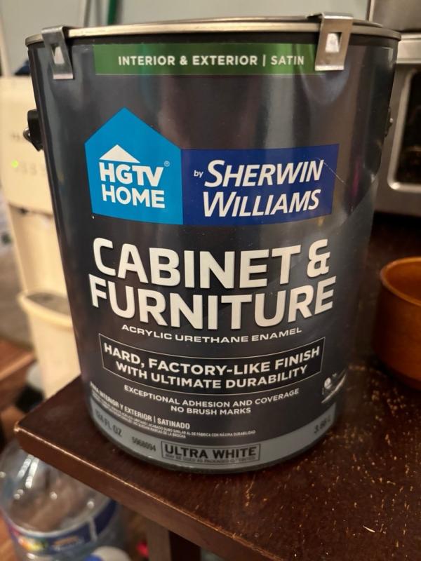 HGTV HOME by Sherwin-Williams Semi-gloss Ultra White Tintable Cabinet ...