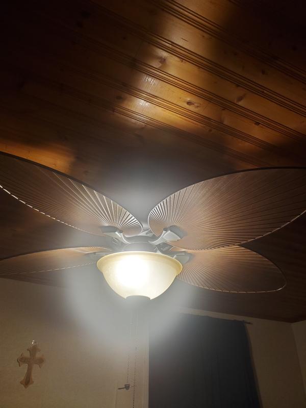 Honeywell Palm Island 52 In White Led, Is It Easy To Install A Ceiling Fan Reddit