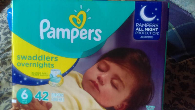  Pampers Swaddlers Overnights Diapers - Size 6, 42