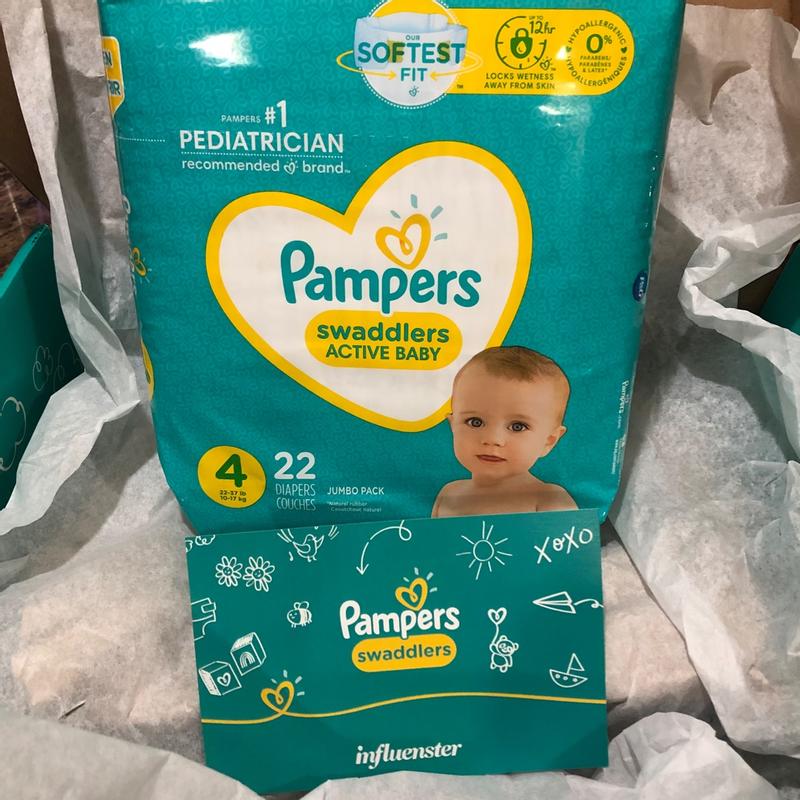 Pampers Swaddlers Active Baby Diaper, Size 4, 120 Count