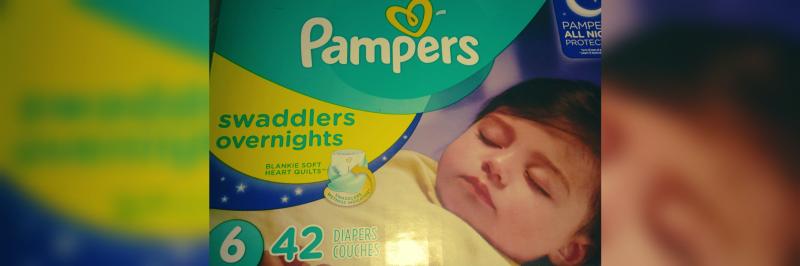 Pampers Swaddlers Overnight Diapers, Size 6, 42 Count 