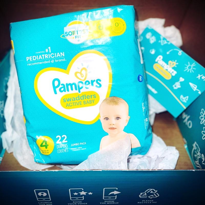 Pampers Swaddlers Active Baby Diapers Enormous Pack - Size 0