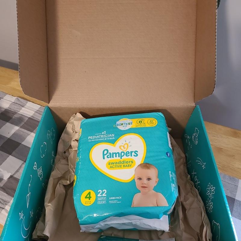 Pampers Swaddlers Active - Pañal para bebé, talla 4, 66 unidades