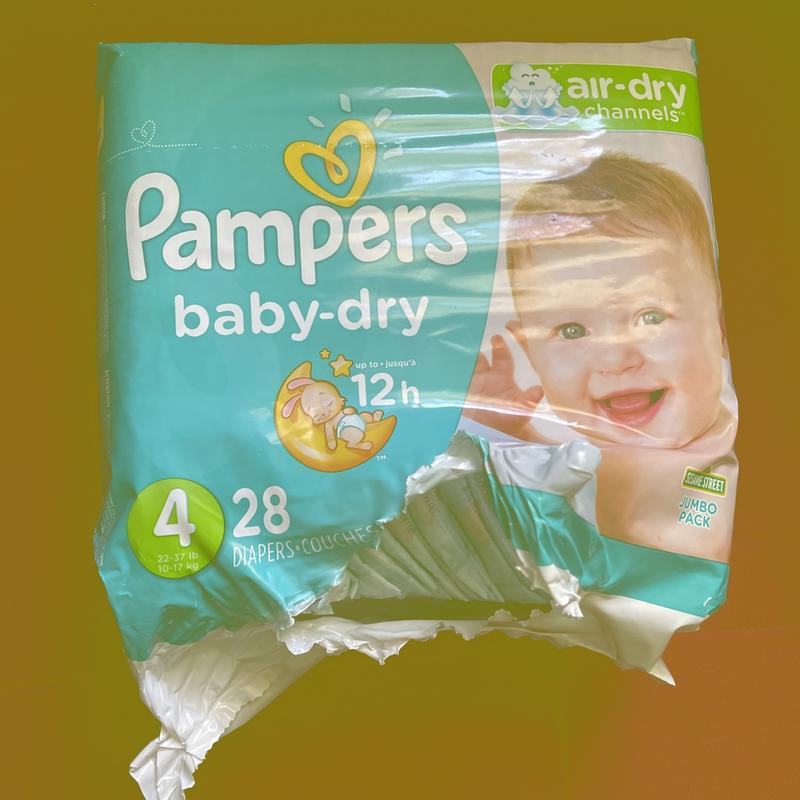 PA�ALES PAMPERS BABY DRY TALLA 4 - 28 UND