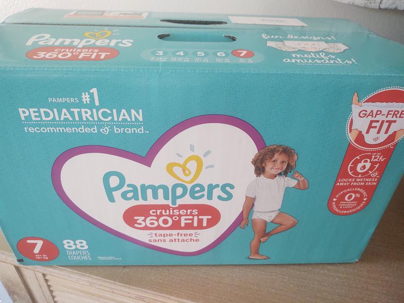 Diapers Size 5, 112 Count - Pampers Pull On Cruisers 360 degree Fit  Disposable Baby Diapers with Stretchy Waistband, ONE MONTH SUPPLY  (Packaging May