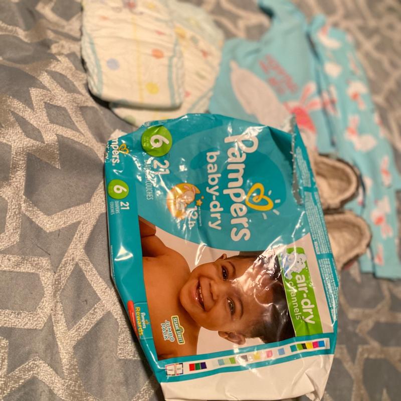 Pampers air best sale dry size 2