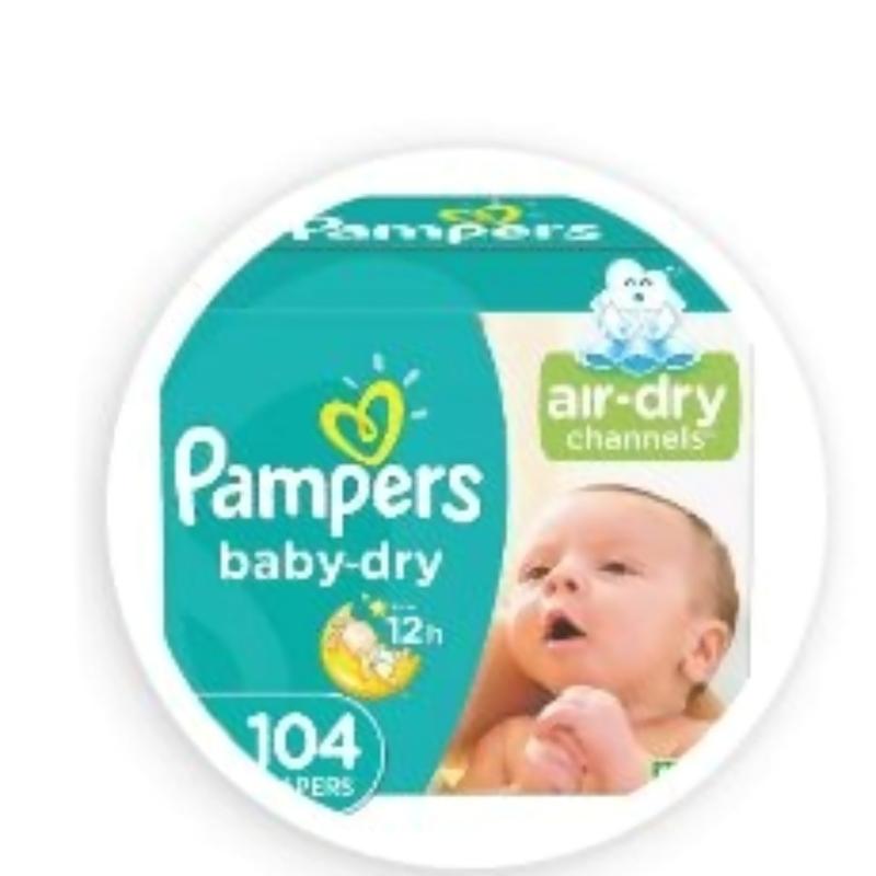 Pampers Baby-Dry - Pañales desechables absorbentes, talla 7, 88 unidades