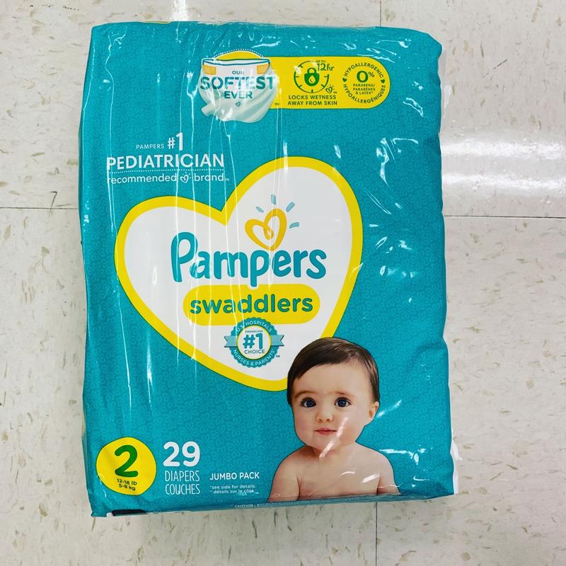 Pampers Swaddlers Newborn Baby Diapers Size 0 (<10 lbs), 31 count