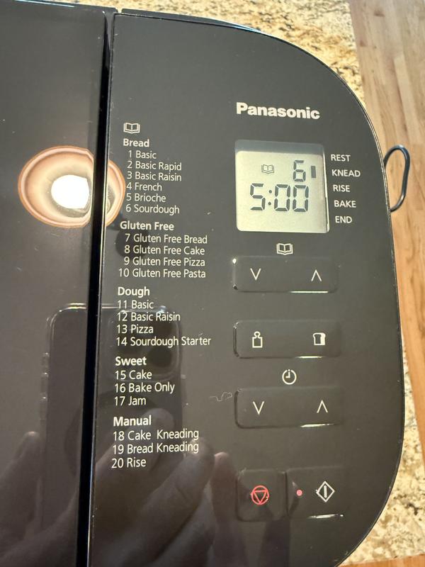Panasonic Artisan-style Automatic Bread Maker with 20 Presets - SD