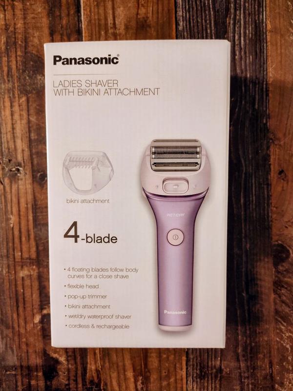 Panasonic 4-Blade Women's Electric Shaver with Pop-Up Trimmer and