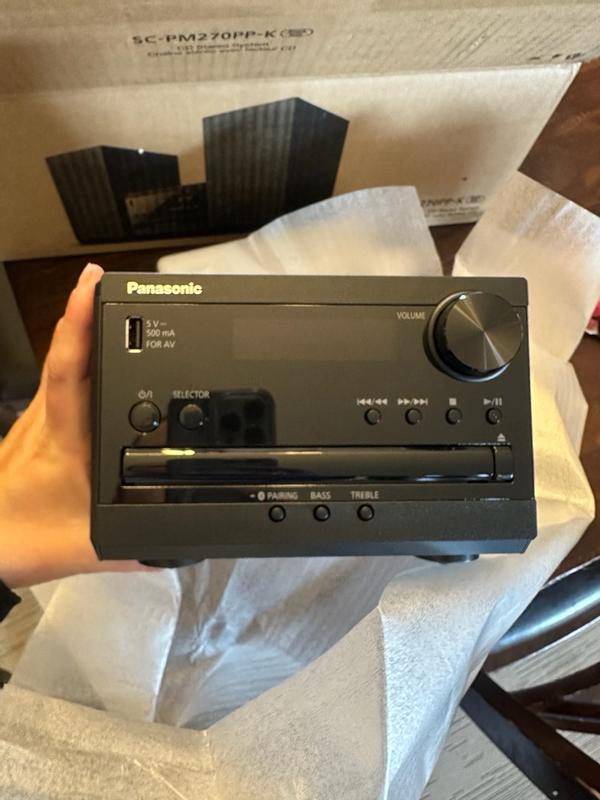 Full Range Speaker Stereo System with CD, Bluetooth and Radio