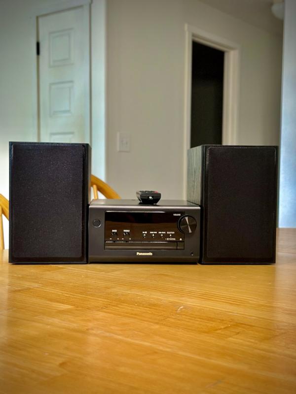 Panasonic Compact Stereo System, CD, Radio and Bluetooth -SC-PM700PP-K