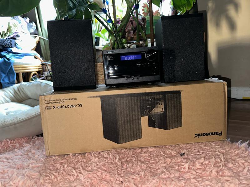 Full Range Speaker Stereo System with CD, Bluetooth and Radio