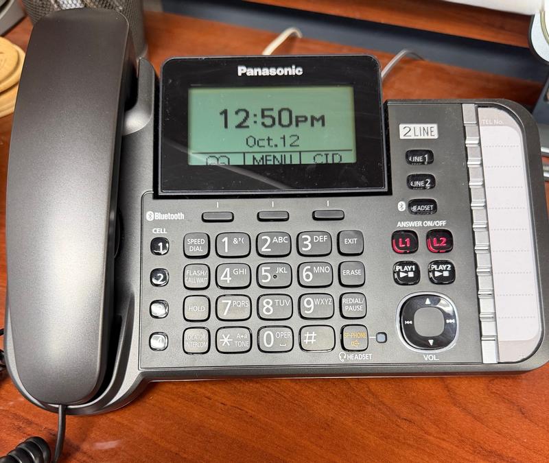 Panasonic Corded System Phone with Digital Answering Machine, KX