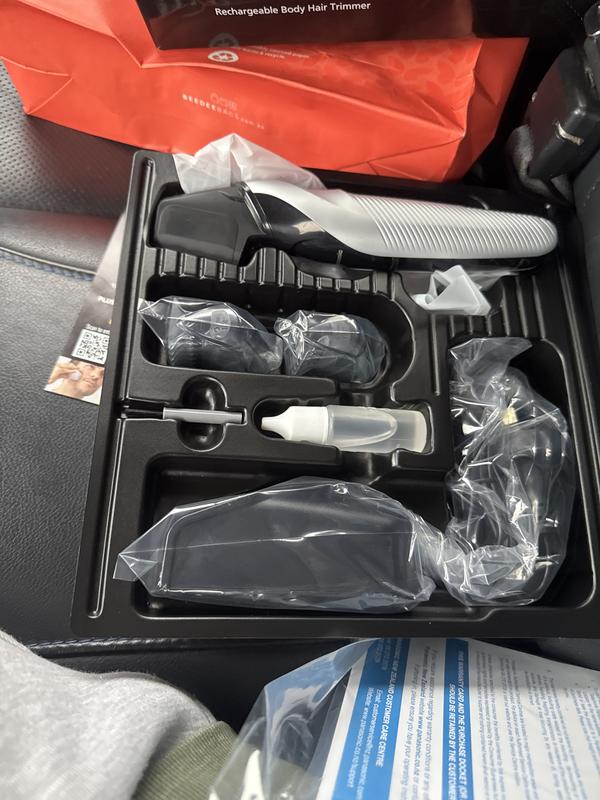 Panasonic Body Hair Groomer with 3 Comb Attachments - ER-GK60-S