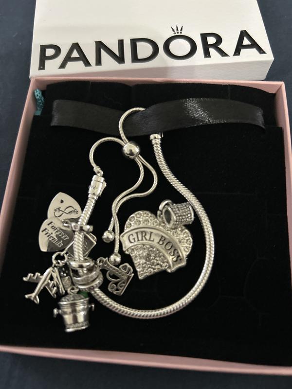 Pandora Moments Snake Chain Slider Bracelet Sterling silver Pandora US