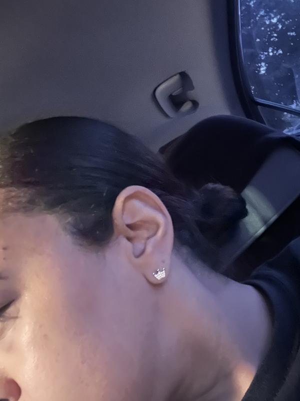 Crown Stud Earrings | Sterling silver | Pandora US