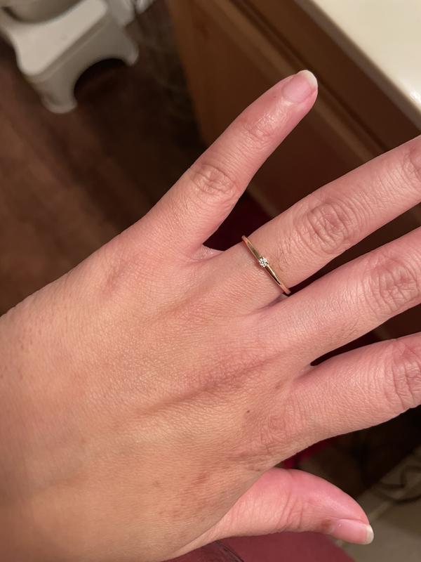 Pandora Era 14k Gold Lab-grown Diamond Single Stone Ring