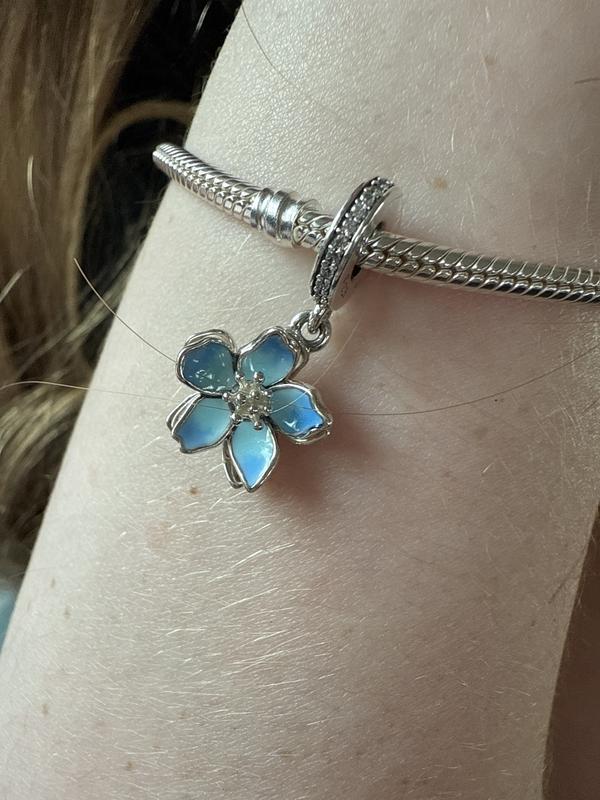 Blue Blossom Dangle Charm | Sterling silver | Pandora US