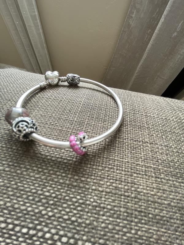 Pandora Cute Curled Caterpillar Pink Enamel Charm