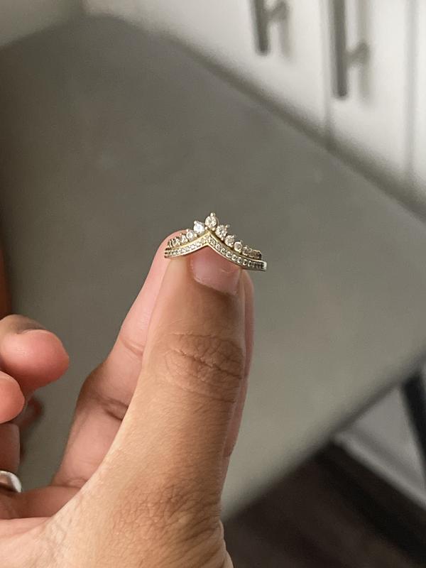 Princess Wishbone Ring Sterling silver Pandora US