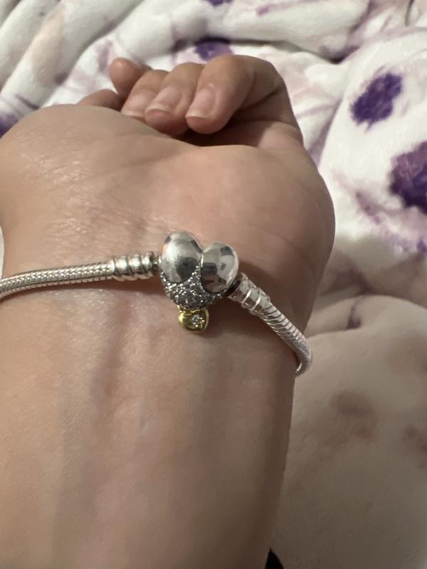 FINAL SALE - Disney Princess Pandora Moments Heart Snake Chain Bracelet