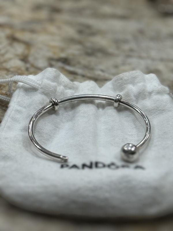 Open Bangle Bracelet in Sterling Silver | Sterling silver