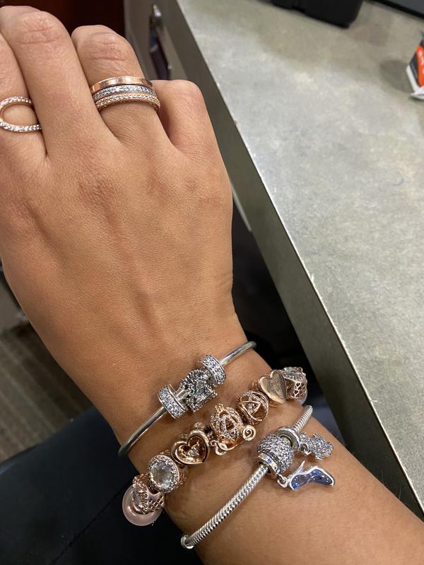 Shining Elegance Clip with Clear CZ Sterling silver Pandora US