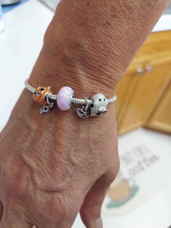 Opalescent Pink Charm | Sterling silver | Pandora US