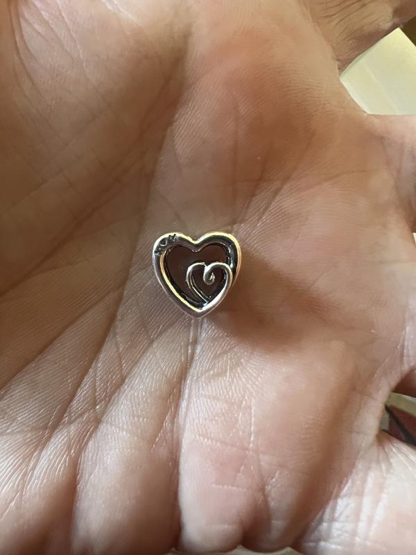 Entwined Infinite Hearts Charm | Sterling silver | Pandora US