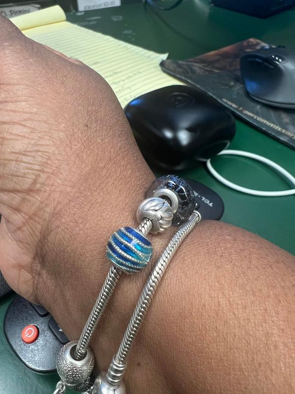 Blue Wave Charm | Sterling silver | Pandora US
