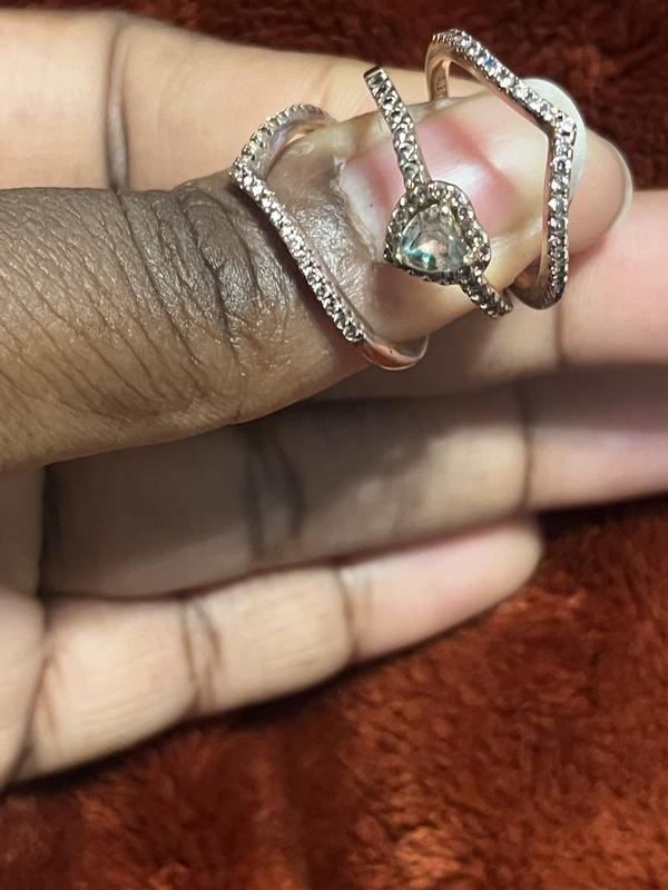 Sparkling Elevated Heart Ring Sparkling Elevated Heart Ring