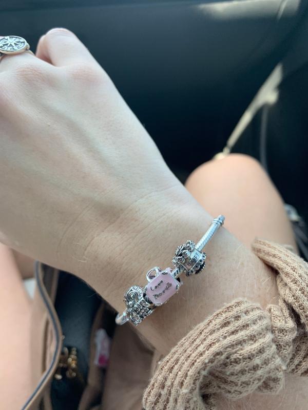 Pandora Pink Travel Bag Charm